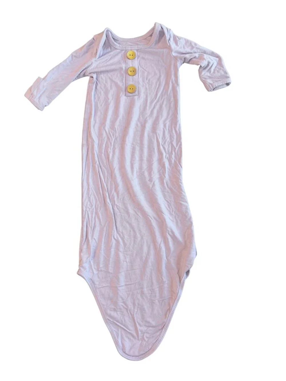 Caden Lane Dusty Purple Bamboo Knotted Gown – Newborn Sleep Gown